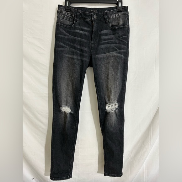 Miss Me Denim - Miss Me Skinny Jeans Women Black Charcoal Distressed‎  Size 28